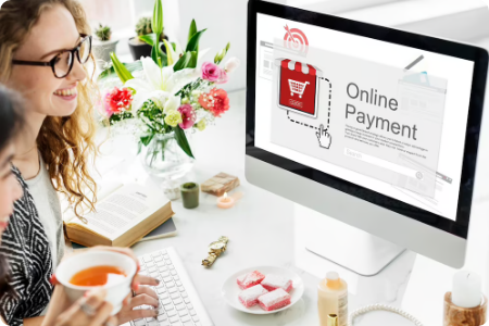 Online payment on desktop