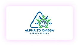 Alpha to Omega global school logo