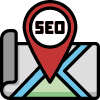 Map with SEO pin