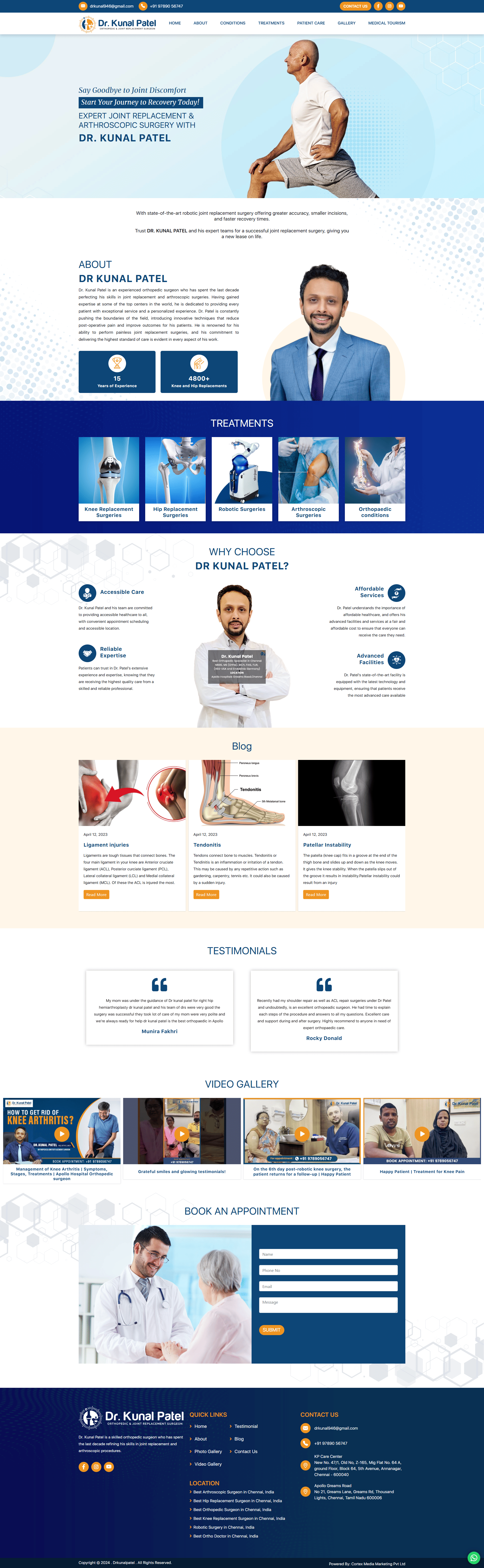 Doctorkunalpatel website