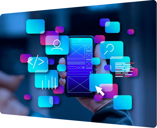 Mobile UI/UX and tech concept